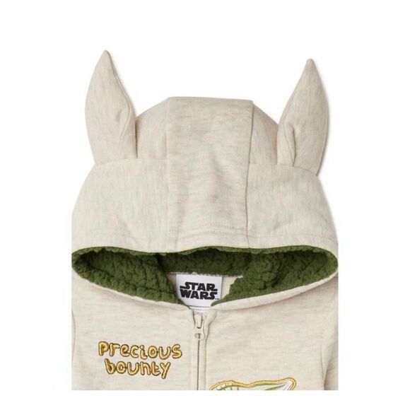 STAR WARS Infant 0-6 Mos Baby Yoda Grogu The Mandalorian Bundle Jacket/Pants & T - Picture 8 of 10